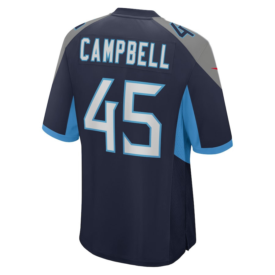 Chance Campbell Tennessee Titans Player Game Jersey - Navy