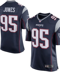 Chandler Jones New England Patriots Nike Game Jersey - Navy Blue/silver
