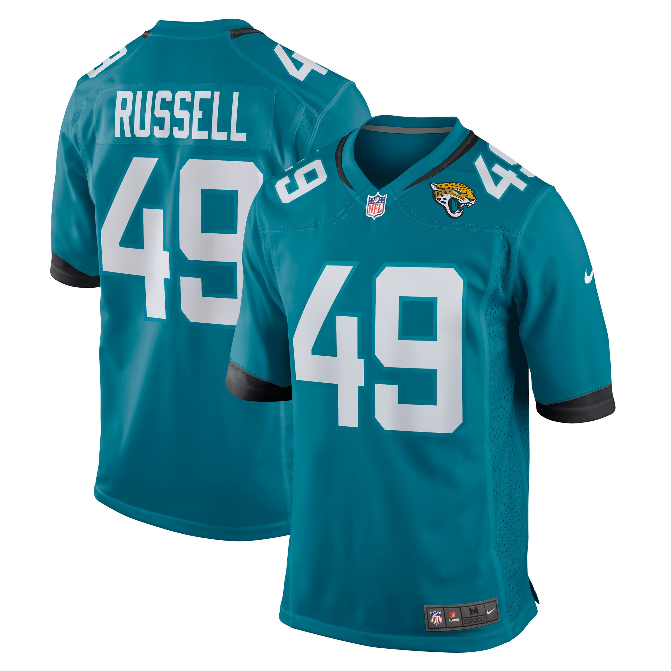 Chapelle Russell Jacksonville Jaguars Game Player Jersey - Teal Nfl