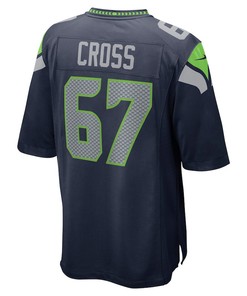 Charles Cross 67 Seattle Seahawks 2022 Draft First Round Pick Game Jersey In College Navy