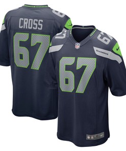 Charles Cross Seattle Seahawks 2022 Nfl Draft First Round Pick Game Jersey - College Navy Nfl