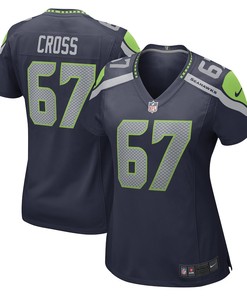 Charles Cross Seattle Seahawks Women's Game Player Jersey - College Navy