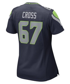 Charles Cross Seattle Seahawks Women's Game Player Jersey - College Navy