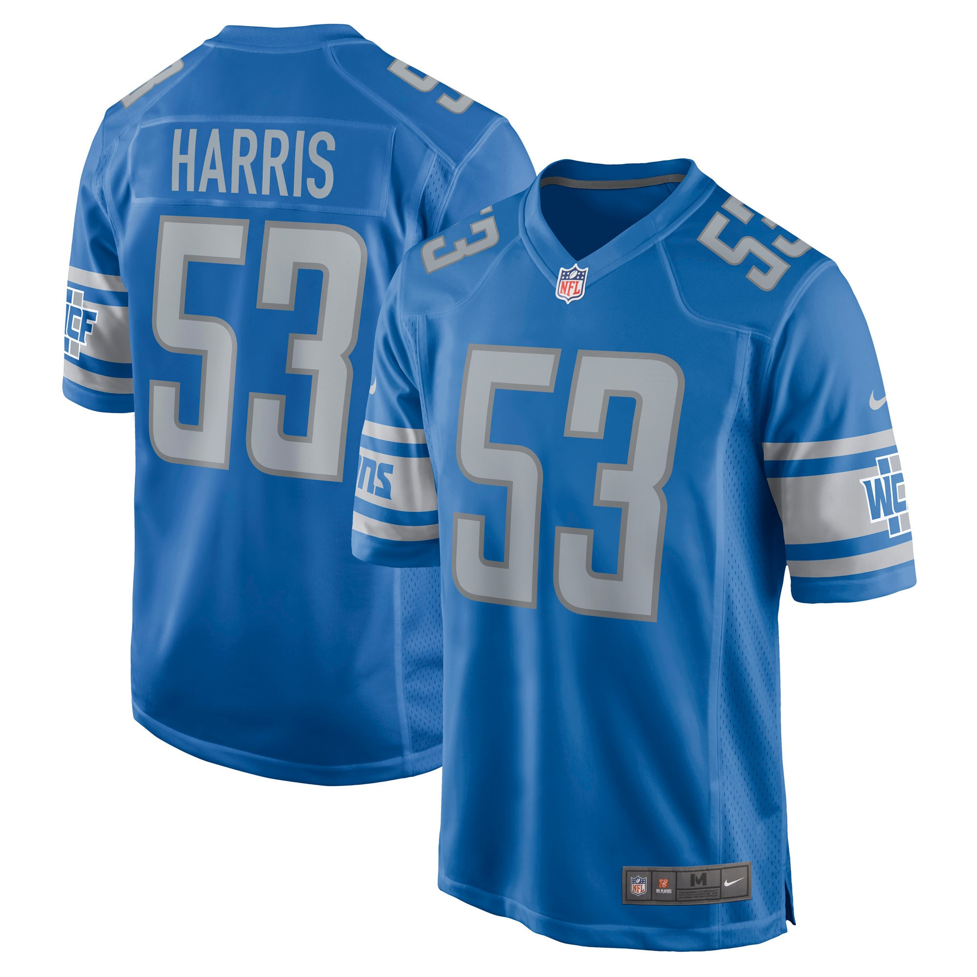 Charles Harris Detroit Lions Game Jersey - Blue Nfl