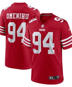 Charles Omenihu San Francisco 49ers Game Player Jersey - Scarlet