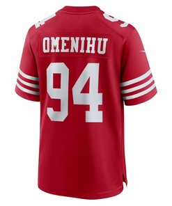 Charles Omenihu San Francisco 49ers Game Player Jersey - Scarlet