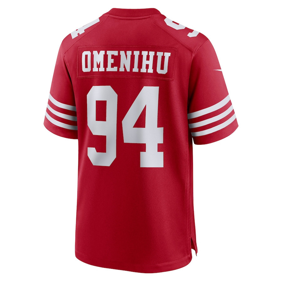 Charles Omenihu San Francisco 49ers Game Player Jersey - Scarlet