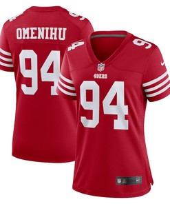 Charles Omenihu San Francisco 49ers Women's Game Player Jersey - Scarlet
