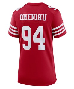 Charles Omenihu San Francisco 49ers Women's Game Player Jersey - Scarlet