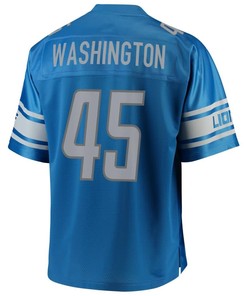 Charles Washington Detroit Lions Nfl Pro Line Team Color Player Jersey - Blue