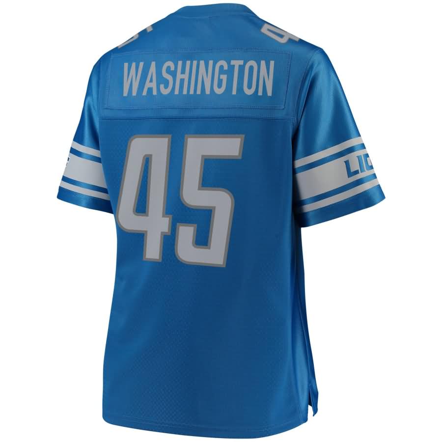 Charles Washington Detroit Lions Nfl Pro Line Womens Team Color Player Jersey - Blue