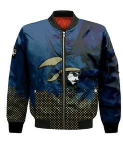Charleston Southern Buccaneers Bomber Jacket Basketball Net Grunge Pattern- NCAA
