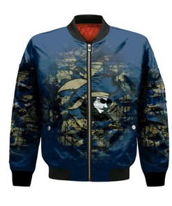 Charleston Southern Buccaneers Bomber Jacket Camouflage Vintage  - NCAA