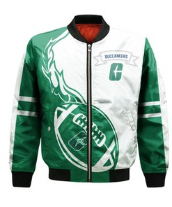 Charleston Southern Buccaneers Bomber Jacket Flame Ball - NCAA