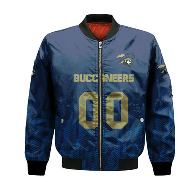 Charleston Southern Buccaneers Bomber Jacket Logo Sport Ombre - NCAA