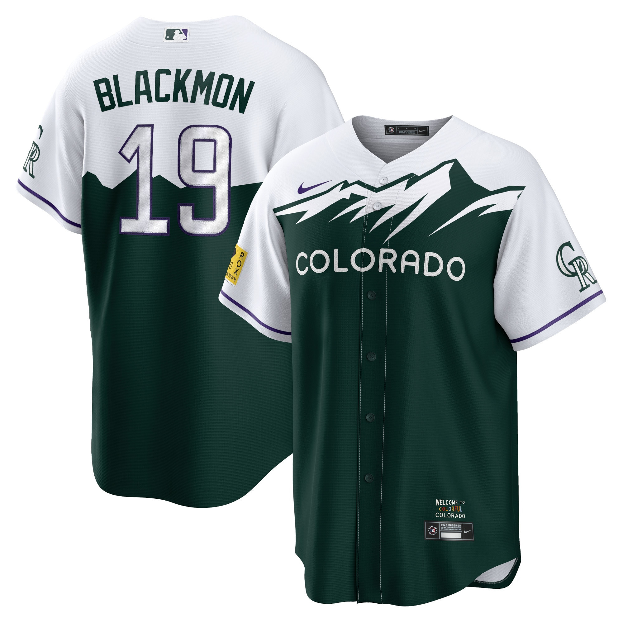 Charlie Blackmon Colorado Rockies 2022 City Connect Replica Player Jersey - Green Mlb
