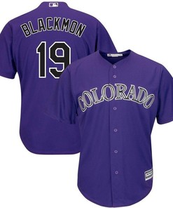 Charlie Blackmon Colorado Rockies Alternate Official Cool Base Player Jersey - Purple