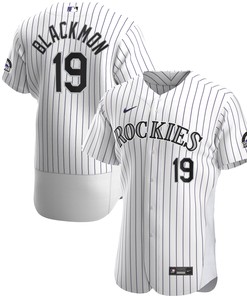 Charlie Blackmon Colorado Rockies Home Authentic Player Jersey - White Mlb