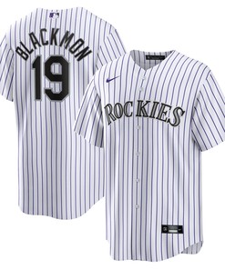 Charlie Blackmon Colorado Rockies Home Replica Player Name Jersey - White Mlb