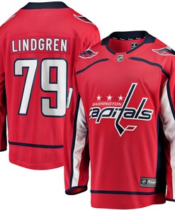 Charlie Lindgren Washington Capitals Fanatics Branded Home Breakaway Player Jersey - Red Nhl