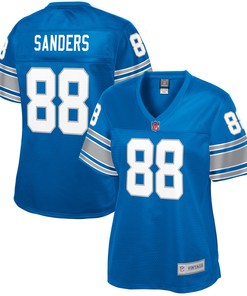 Charlie Sanders Detroit Lions Nfl Pro Line Womens Retired Player Replica Jersey - Royal