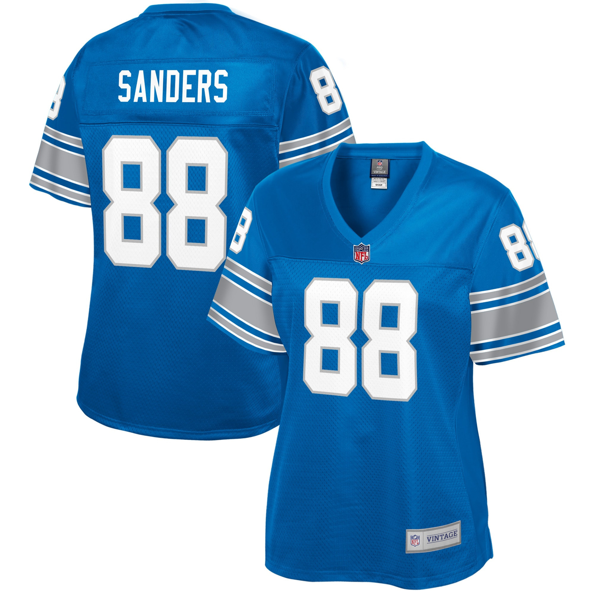 Charlie Sanders Detroit Lions Nfl Pro Line Womens Retired Player Replica Jersey - Royal Nfl
