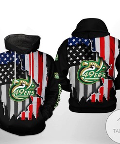 Charlotte 49Ers NCAA US Flag 3D Printed Hoodie