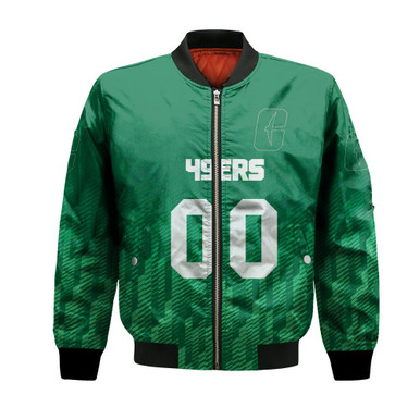 Charlotte 49ers Bomber Jacket Logo Sport Ombre - NCAA