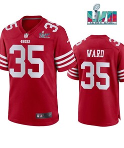 Charvarius Ward 35 San Francisco 49Ers Super Bowl LVII Men Game Jersey- Scarlet