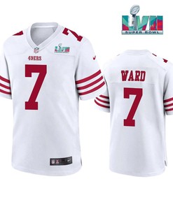 Charvarius Ward 7 San Francisco 49Ers Super Bowl LVII White Men Game Jersey