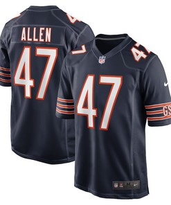 Chase Allen Chicago Bears Game Player Jersey - Navy