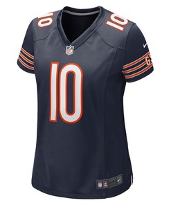 Chase Claypool 10 Chicago Bears Women's Game Player Jersey - Navy
