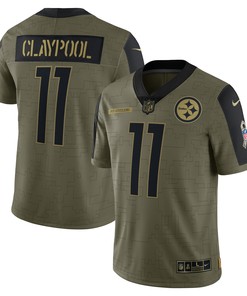 Chase Claypool Pittsburgh Steelers 2021 Salute To Service Limited Player Jersey - Olive Nfl
