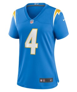 Chase Daniel 4 Los Angeles Chargers Women's Game Jersey - Powder Blue