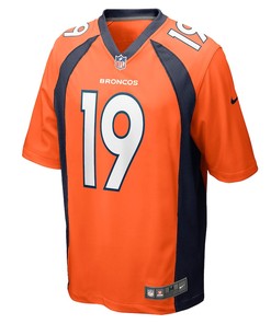 Chase Edmonds 19 Denver Broncos Game Player Jersey - Orange