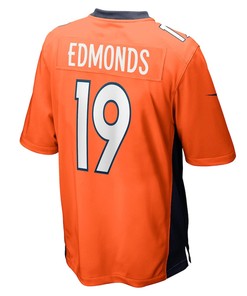 Chase Edmonds 19 Denver Broncos Game Player Jersey - Orange