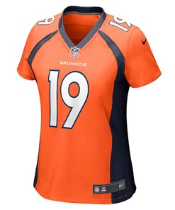 Chase Edmonds 19 Denver Broncos Women's Game Player Jersey - Orange
