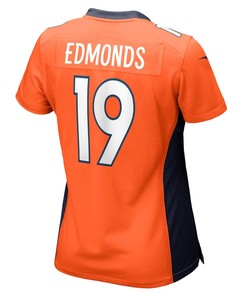 Chase Edmonds 19 Denver Broncos Women's Game Player Jersey - Orange
