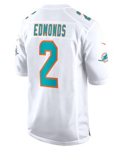 Chase Edmonds 2 Miami Dolphins Game Player Jersey - White