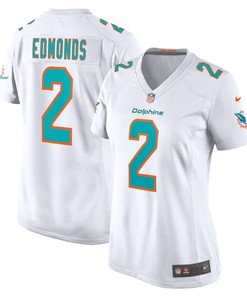 Chase Edmonds 2 Miami Dolphins Women's Game Player Jersey - White
