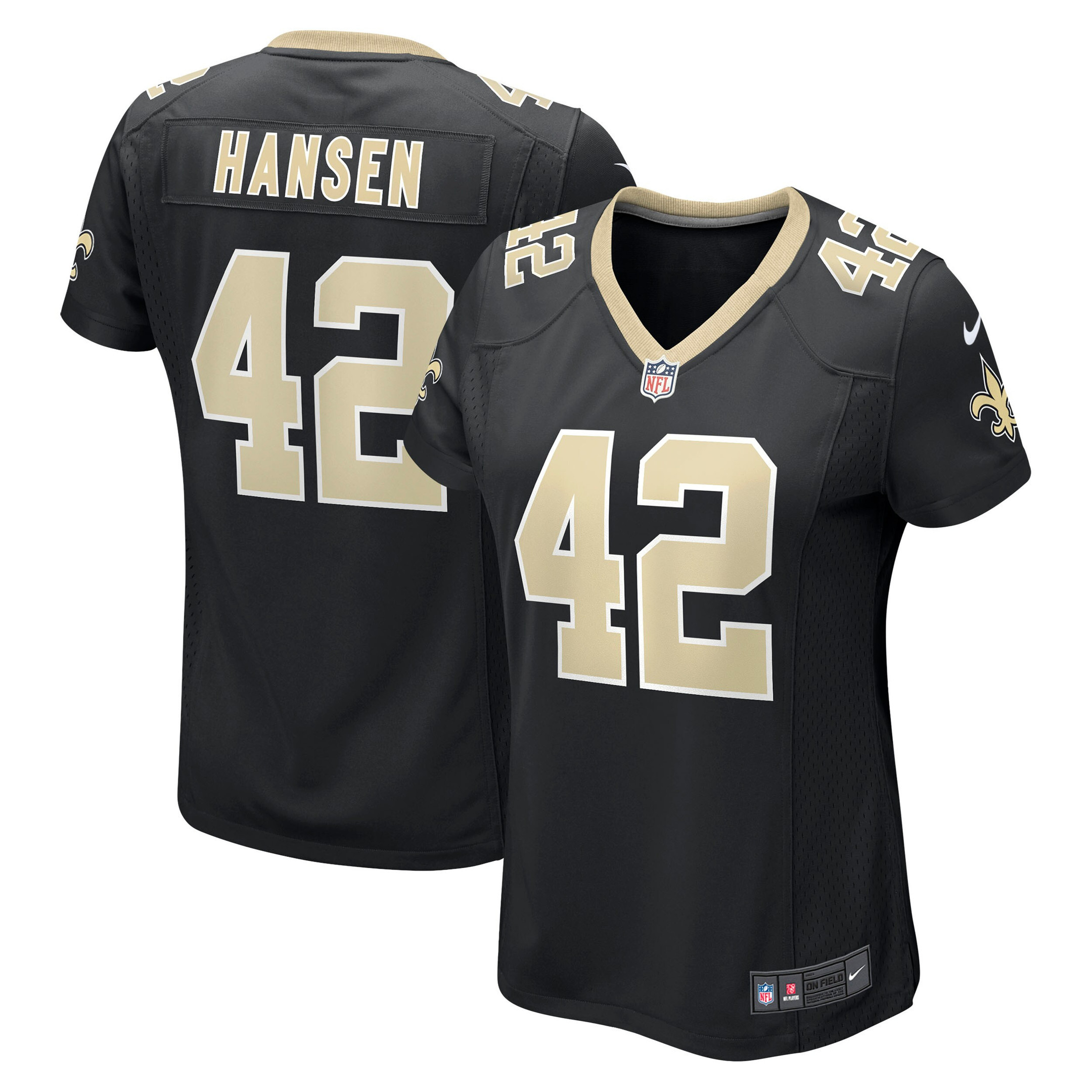 Chase Hansen New Orleans Saints Womens Game Jersey - Black Nfl