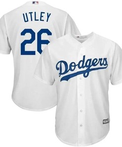 Chase Utley Los Angeles Dodgers Cool Base Player Jersey - White