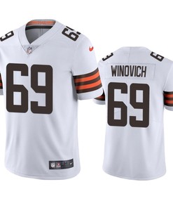Chase Winovich 69 Cleveland Browns White Vapor Limited Jersey