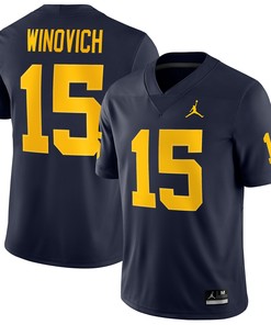 Chase Winovich Michigan Wolverines Jordan Brand Game Jersey - Navy Ncaa