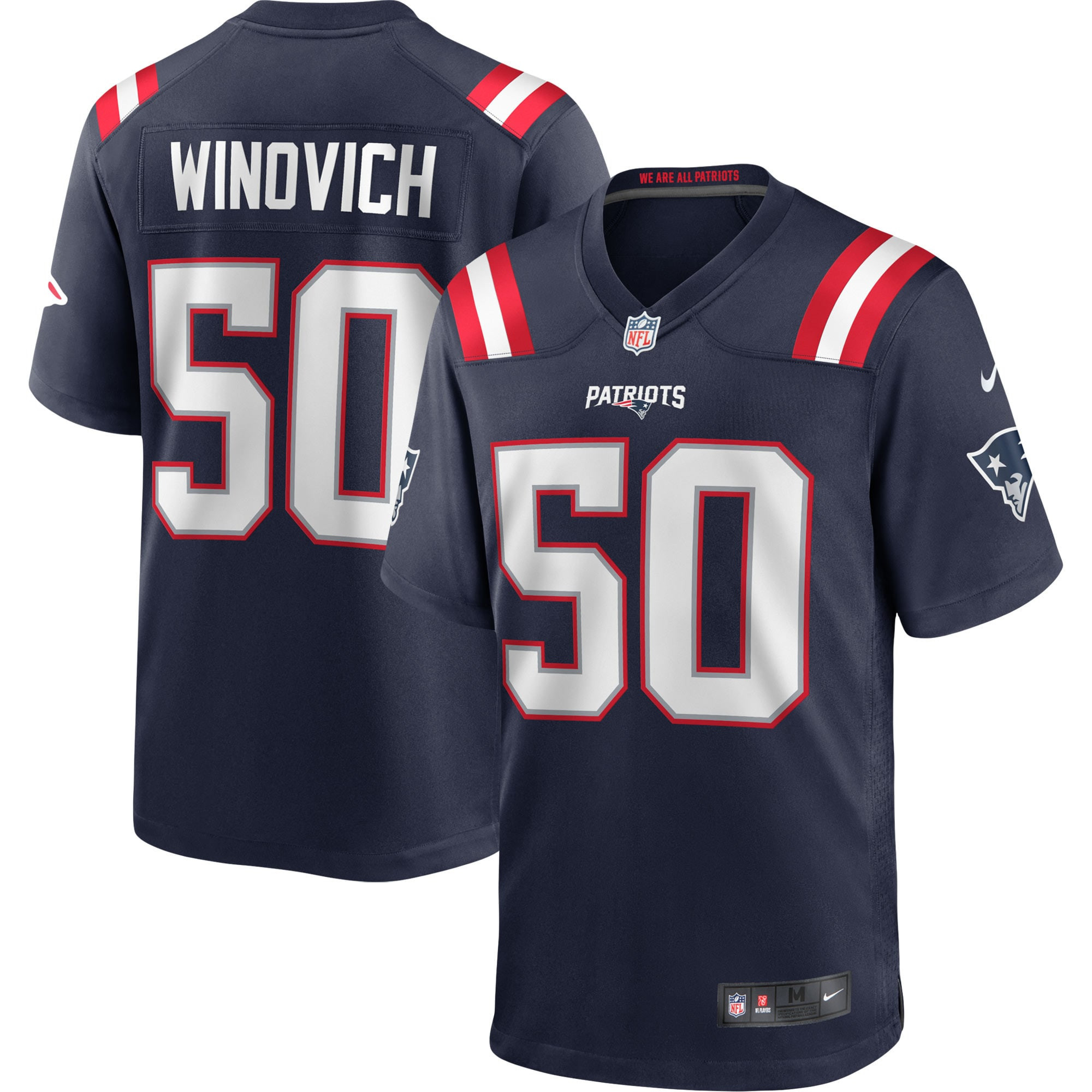 Chase Winovich New England Patriots Game Player Jersey - Navy Nfl