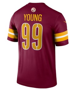 Chase Young 99 Washington Commanders Legend Jersey - Burgundy