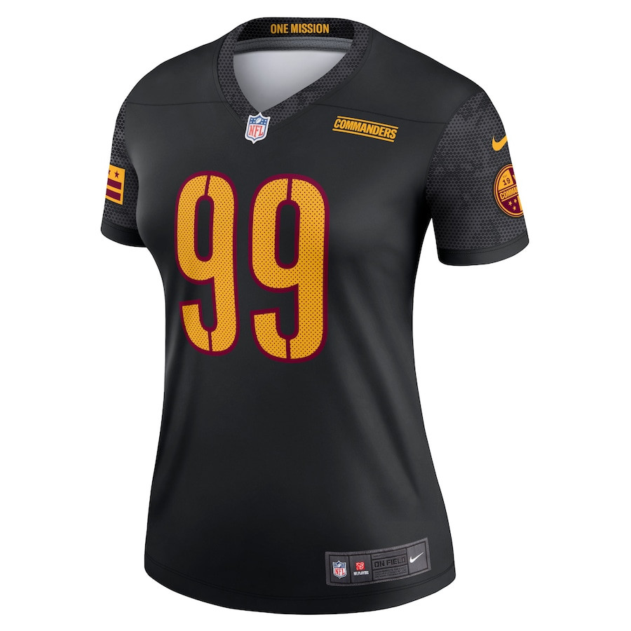 Chase Young 99 Washington Commanders Women's Alternate Legend Jersey - Black