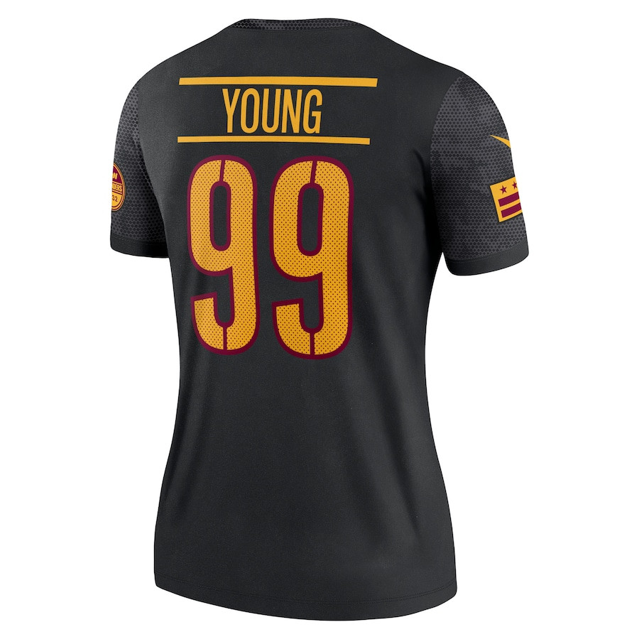 Chase Young 99 Washington Commanders Women's Alternate Legend Jersey - Black