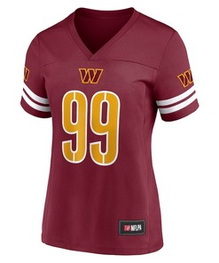 Chase Young 99 Washington Commanders Women's Game Time Player Jersey - Burgundy