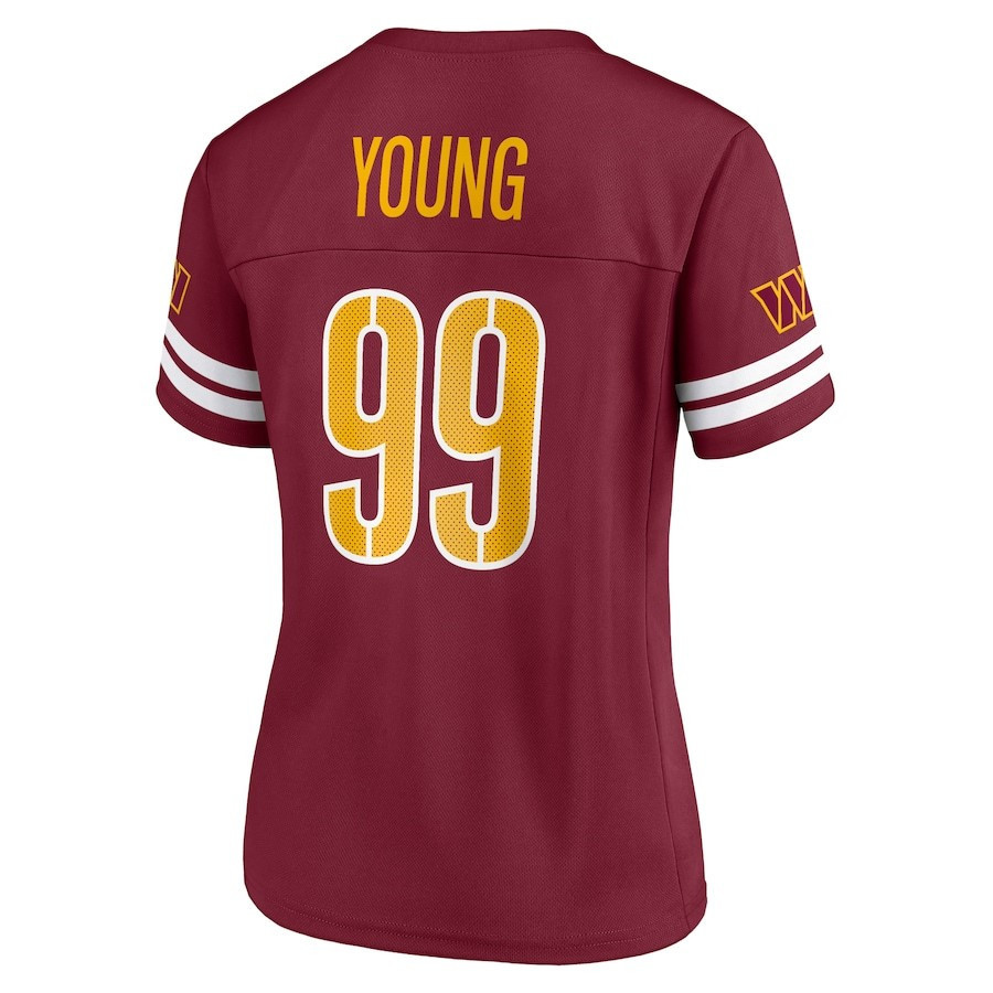 Chase Young 99 Washington Commanders Women's Game Time Player Jersey - Burgundy